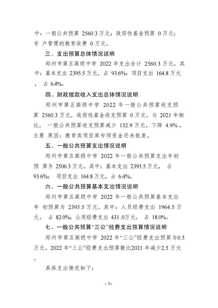 郑州市第五高级中学2022预算批复公开(3)_02