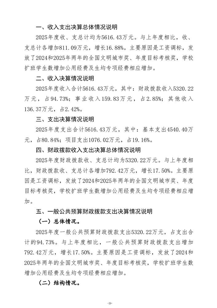 2025年度郑州市第五高级中学单位决算_22